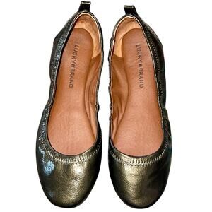 Lucky Brand Ballet Flats Patent Eleesia Vegan
